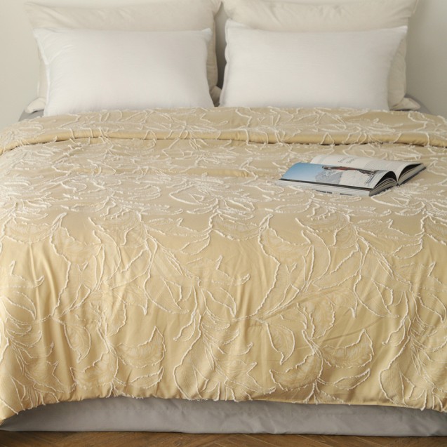 Κουβερλί Υπέρδιπλο Melinen Kira Beige 220x240