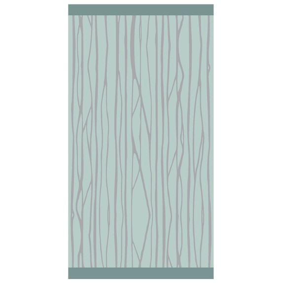 Πετσέτα Θαλάσσης Βελουτέ Melinen Minimal Stripes Aqua 80x160