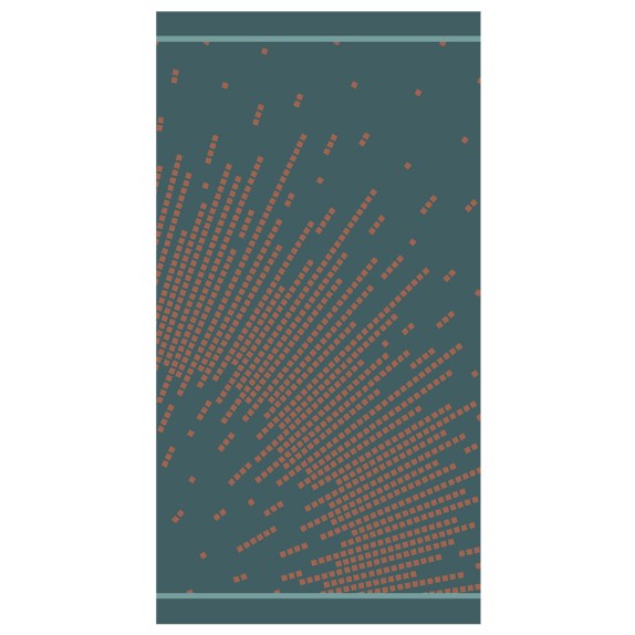 Πετσέτα Θαλάσσης Βελουτέ Melinen Splash Petrol 80x160