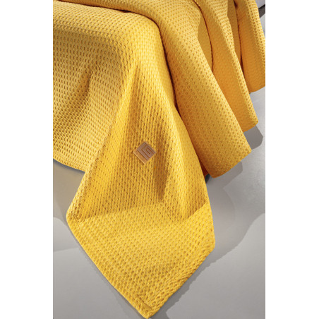 Κουβέρτα Πικέ Υπέρδιπλη Guy Laroche Vivid Yellow 230x260