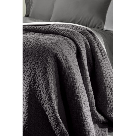 Κουβέρτα Υπέρδιπλη Guy Laroche Nikki Anthracite 240x260