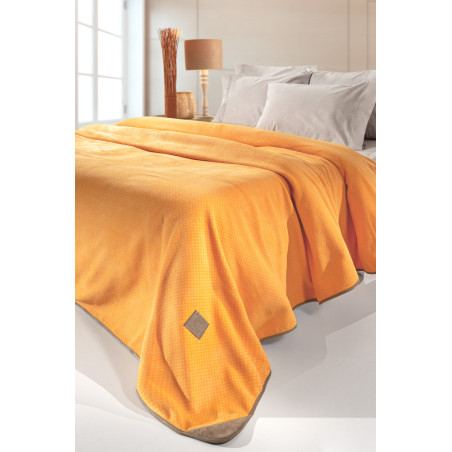 Κουβέρτα Fleece Διπλής Όψης Υπέρδιπλη Guy Laroche Polar Mango 230x250