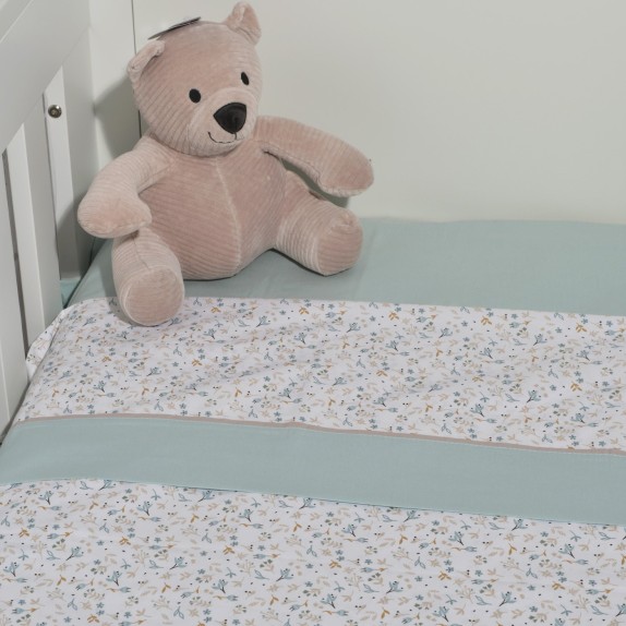 Σετ Σεντόνια Λίκνου 2 Τεμαχίων Baby Oliver des. 403 Μέντα...