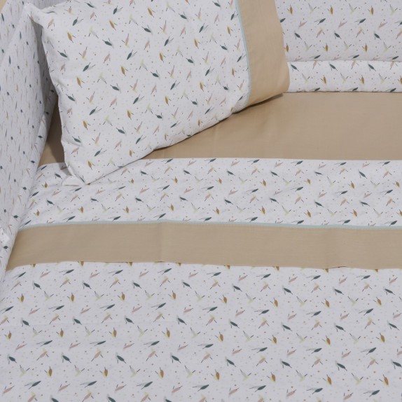 Σετ Σεντόνια Κούνιας 3 Τεμαχίων Baby Oliver des. 404 Μπεζ...