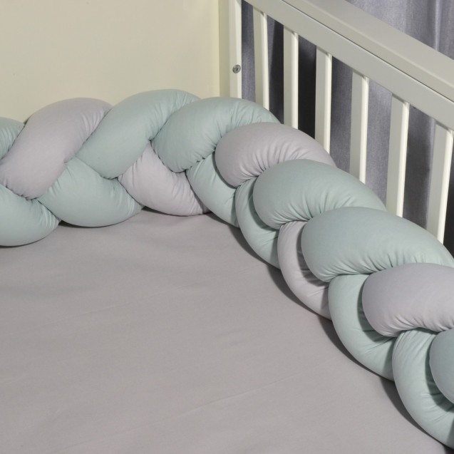 Πάντα Πλεξούδα Baby Oliver des. 3305 Μέντα-Γκρι...