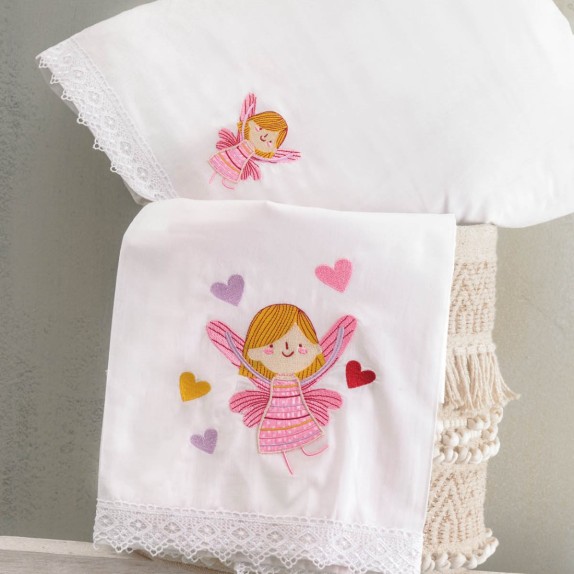 Σετ Σεντόνια Κούνιας 3 Τεμαχίων Rythmos Amelia 100x160