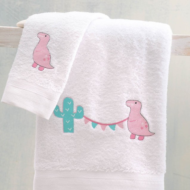 Σετ Παιδικές Πετσέτες 2 Τεμαχίων Rythmos Diego Ροζ