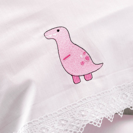 Σετ Σεντόνια Κούνιας 3 Τεμαχίων Rythmos Diego Ροζ 100x160