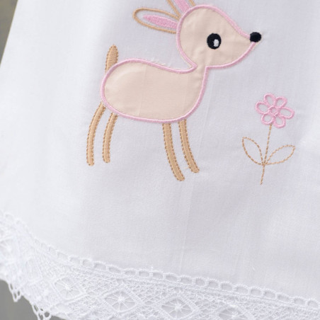 Σετ Σεντόνια Κούνιας 3 Τεμαχίων Rythmos Floppy Ροζ 100x160