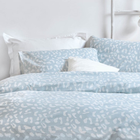 Σετ Σεντόνια King Size 4 Τεμαχίων Rythmos Oliver Μπλε 270x290