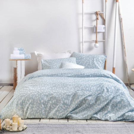 Σετ Σεντόνια Μονά με Λάστιχο 3 Τεμαχίων Rythmos Oliver Μπλε 105x205+25