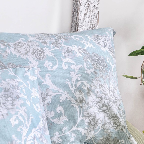 Σετ Μαξιλαροθήκες 2 Τεμαχίων Rythmos Quin Μπλε 50x70