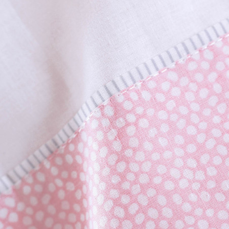 Κουβέρτα Πικέ Κούνιας Rythmos Rabbitty Ροζ 120x150