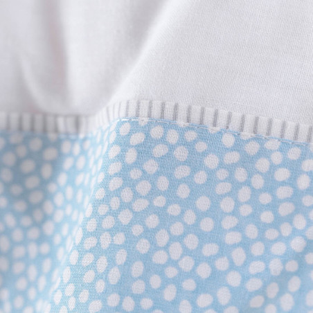 Κουβέρτα Πικέ Κούνιας Rythmos Rabbitty Σιέλ 120x150