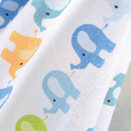 Σετ Βρεφική Κάπα και Γάντι Rythmos Blue Elephant