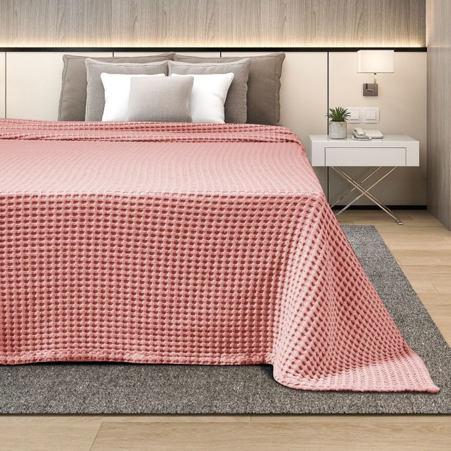 Κουβέρτα Πικέ Υπέρδιπλη Adam Home Waffle 220x240