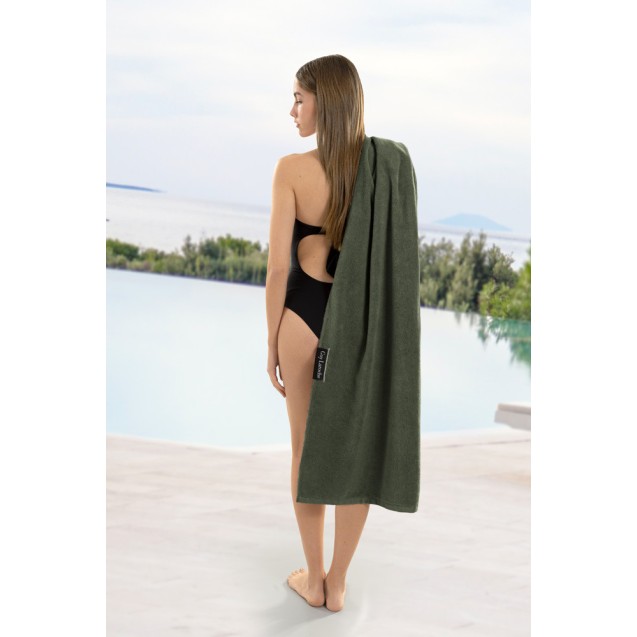Πετσέτα Θαλάσσης Guy Laroche Tone 2 Tone Khaki...
