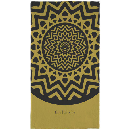 Πετσέτα Θαλάσσης Βελουτέ Guy Laroche Velour Printed 2101 Olive 100x175