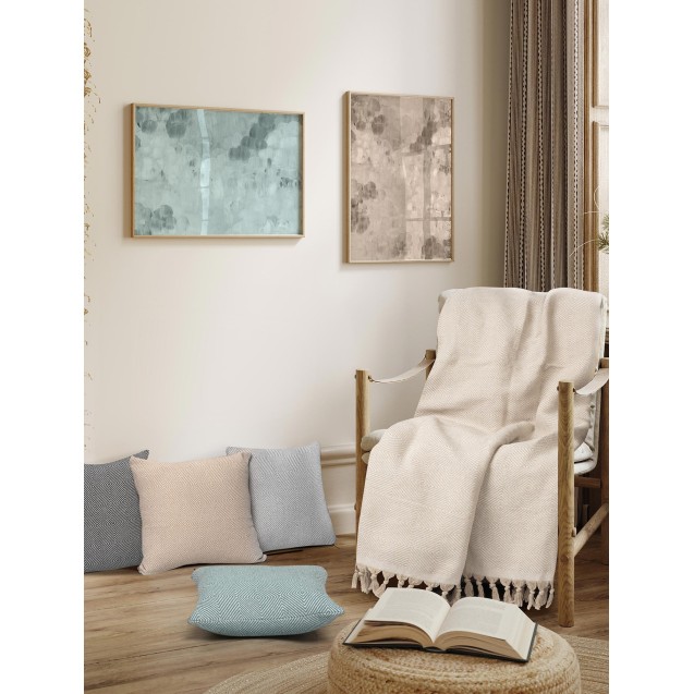 Μαξιλαροθήκη Διακόσμησης Madi Vorm Beige 45x45