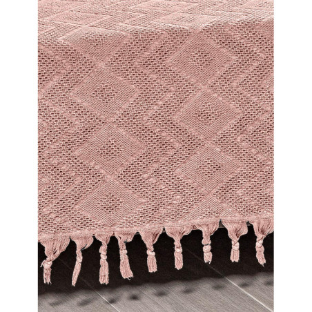 Κουβέρτα Πικέ Υπέρδιπλη Madi Tifoon Pink 220x240