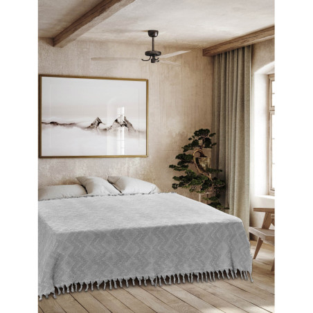 Κουβέρτα Πικέ Υπέρδιπλη Madi Tifoon Grey 220x240