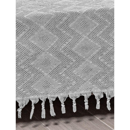 Κουβέρτα Πικέ Υπέρδιπλη Madi Tifoon Grey 220x240