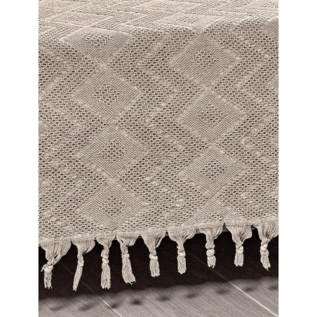 Κουβέρτα Πικέ Υπέρδιπλη Madi Tifoon Beige 220x240