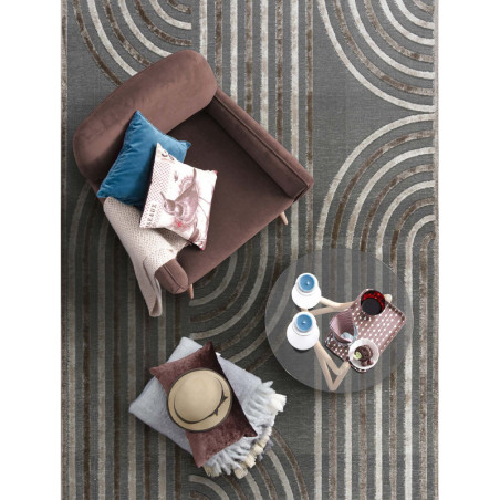 Σετ Ταπέτα Κρεβατοκάμαρας 3 Τεμαχίων Madi Mode Grey 67x140 & 67x230