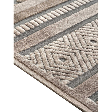 Σετ Ταπέτα Κρεβατοκάμαρας 3 Τεμαχίων Madi Vakuum Grey 67x140 & 67x230