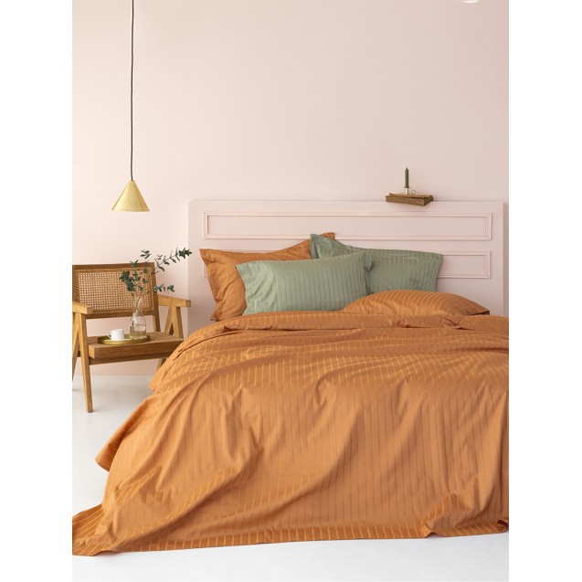 Σεντόνι Υπέρδιπλο Palamaiki Sateen Riga Caramel...