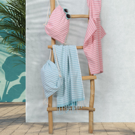 Παιδική Πετσέτα Θαλάσσης Nef-Nef Sweet Line 70x120 Aqua