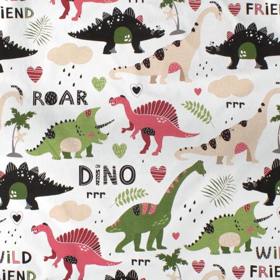 Σεντόνι Λίκνου Dimcol Dinosaur 518 80x110