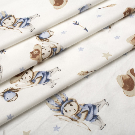 Σετ Σεντόνια Κούνιας 3 Τεμαχίων Dimcol Wild West 540 120x160