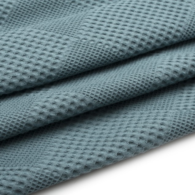 Κουβέρτα Πικέ King Size Dimcol Μονόχρωμη Πετρόλ...