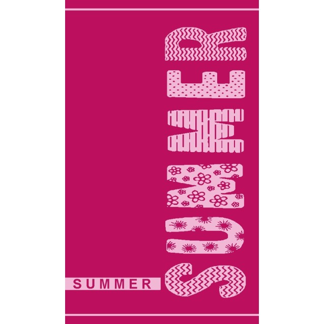 Πετσέτα Θαλάσσης Βελουτέ Dimcol Ζακάρ 202 87x165