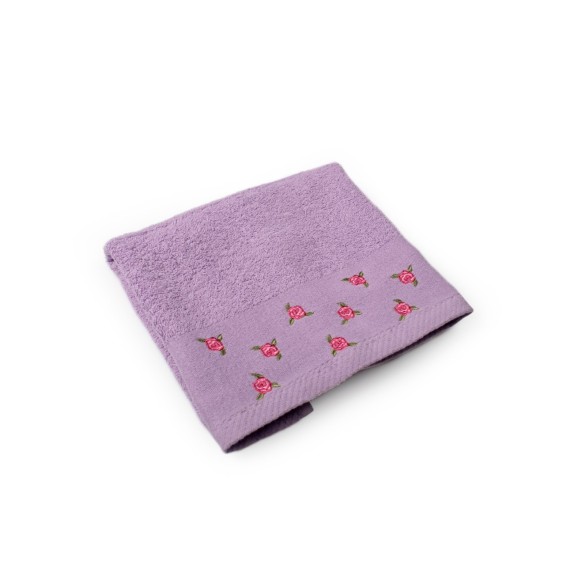 Πετσέτα Μπάνιου Dimcol Ανθάκι Μωβ 70x140