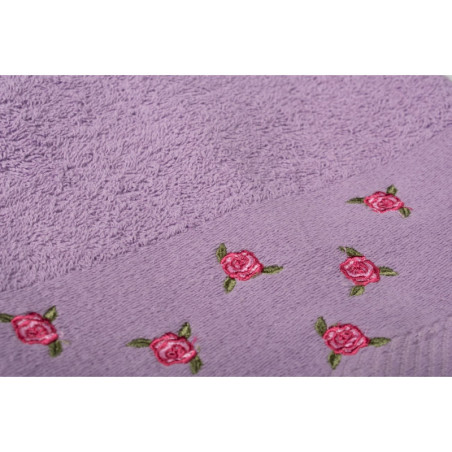 Πετσέτα Μπάνιου Dimcol Ανθάκι Μωβ 70x140