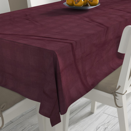Τραπεζομάντηλο Dimcol Ανεξίτηλο Νηματοβαφή Bordeaux 140x200
