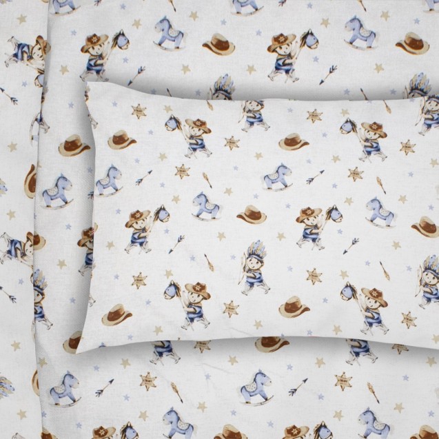 Παιδική Μαξιλαροθήκη Dimcol Wild West 540 50x70