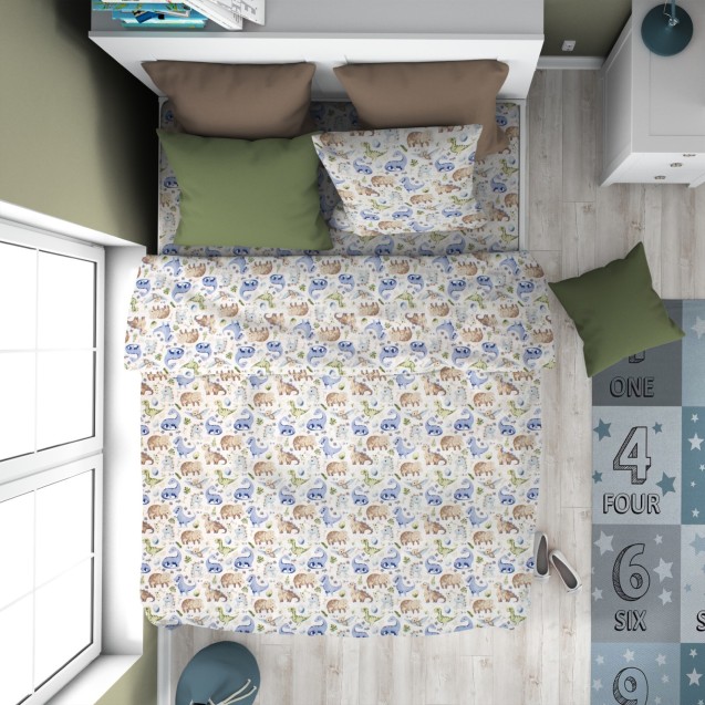 Παιδική Παπλωματοθήκη Μονή Dimcol Dinosaur 517...