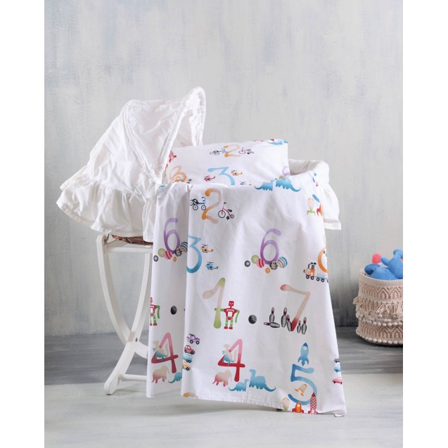 Σεντόνι Λίκνου Rythmos Numbers 80x110