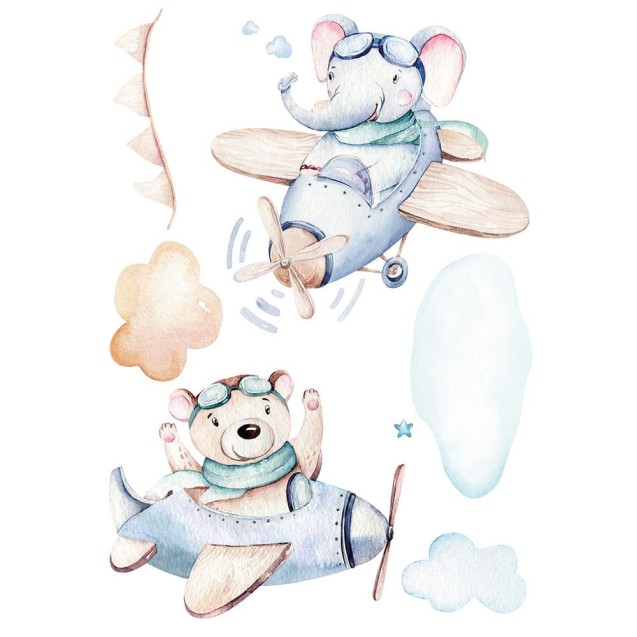 Αυτοκόλλητα Τοίχου Βινυλίου Ango Airplanes 18313