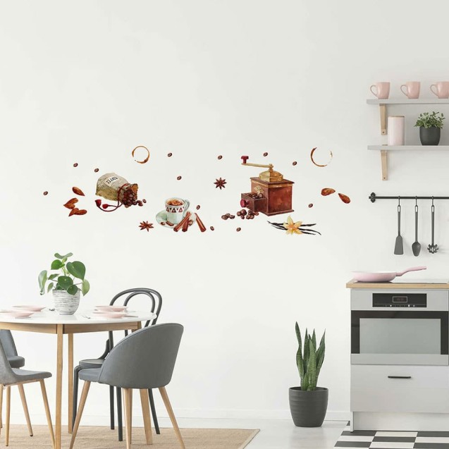 Αυτοκόλλητα Τοίχου Βινυλίου Ango Watercolour...