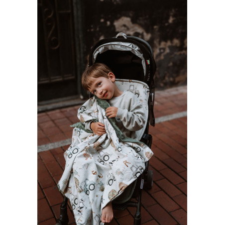 Κουβέρτα Αγκαλιάς Λεπτή La Millou ABC Farm Khaki 80x100