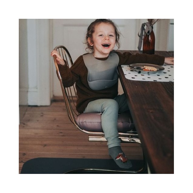 Σαλιάρα Σιλικόνης Noui Noui Warm Grey NN12118