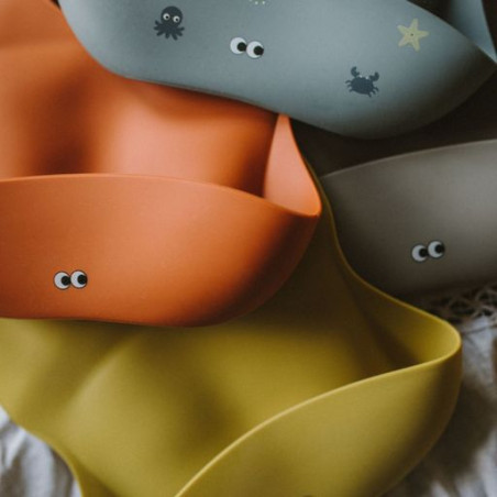 Σαλιάρα Σιλικόνης Noui Noui Warm Grey NN12118