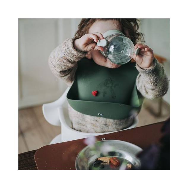 Σαλιάρα Σιλικόνης Noui Noui Dusty Olive NN12116