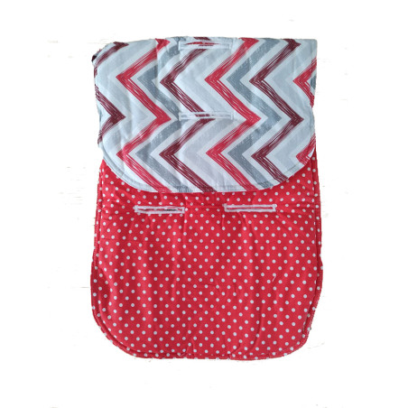 Κάλυμμα για Καρότσι 2 Όψεων So Sweet Line Zig-Zag/Κόκκινες Βούλες SL699153