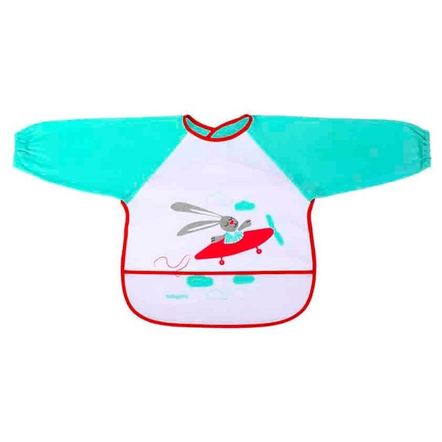 Σαλιάρα με Μακρύ Μανίκι Babyono Πράσινο/Κόκκινο...