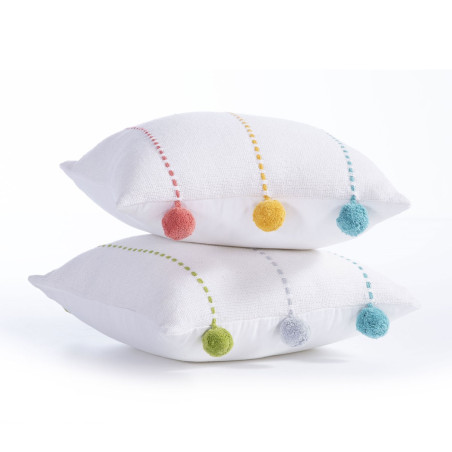 Βρεφικό Μαξιλάρι Διακόσμησης Nef-Nef Life Line Aqua/Lime 35x35